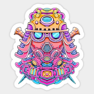 Cyber Samurai Sticker